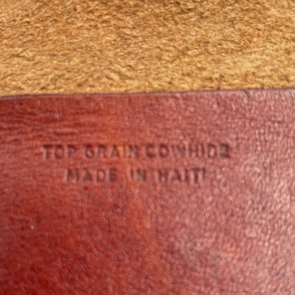 Genuine Leather Western Stamped Mini Purse Rustic Brown Cowhide Cowgirl Boho - Picture 11 of 15